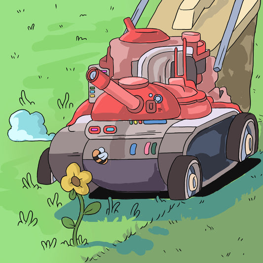 Tank Flower / Stand Up to the Machine - Print